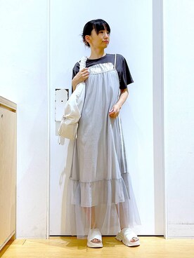 あおき@LAKOLE海老名さん(レディース・156cm)の夏コーディネート