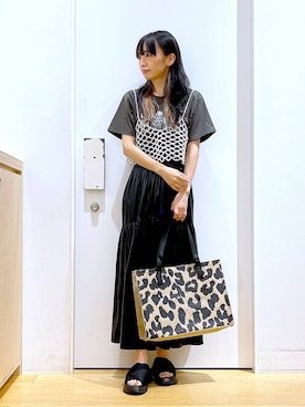 あおき@LAKOLE海老名さん（レディース・156cm）の夏コーディネート