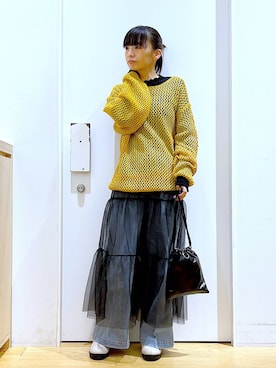 あおき@LAKOLE海老名さん(レディース・156cm)の冬コーディネート