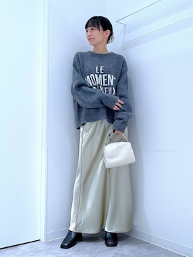 あおき@LAKOLE海老名さん(レディース・156cm)の冬コーディネート