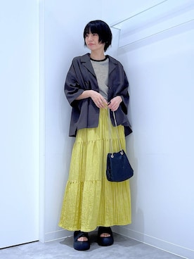 あおき@LAKOLE海老名さん(レディース・156cm)の夏コーディネート