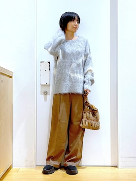 あおき@LAKOLE海老名さん(レディース・156cm)の冬コーディネート