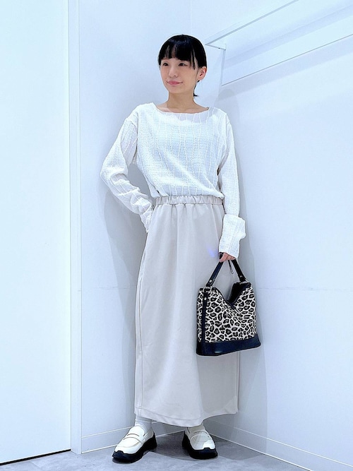 tks出品 着丈が選べる＞ジョーゼットナロースカート / 291439（スカート