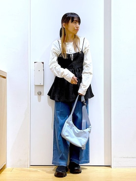 あおき@LAKOLE海老名さん（レディース・156cm）の春コーディネート