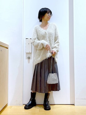 あおき@LAKOLE海老名さん（レディース・156cm）の秋コーディネート