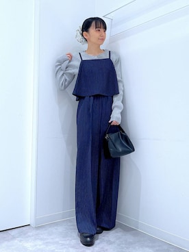 あおき@LAKOLE海老名さん(レディース・156cm)の冬コーディネート