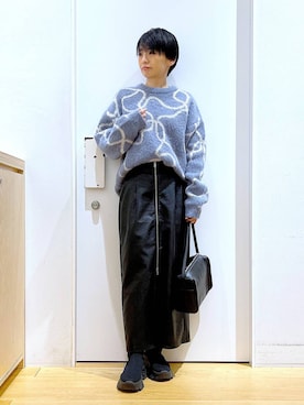 あおき@LAKOLE海老名さん（レディース・156cm）の冬コーディネート