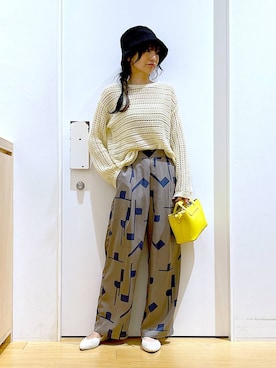 あおき@LAKOLE海老名さん(レディース・156cm)の春コーディネート