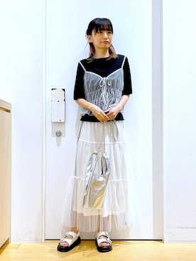あおき@LAKOLE海老名さん(レディース・156cm)の夏コーディネート