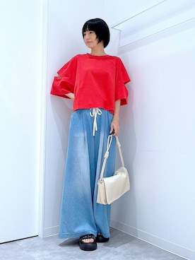 あおき@LAKOLE海老名さん（レディース・156cm）の夏コーディネート