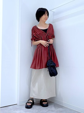 あおき@LAKOLE海老名さん（レディース・156cm）の秋コーディネート