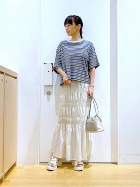 あおき@LAKOLE海老名さん（レディース・156cm）の夏コーディネート