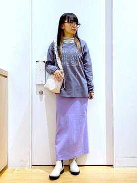 あおき@LAKOLE海老名さん（レディース・156cm）の冬コーディネート