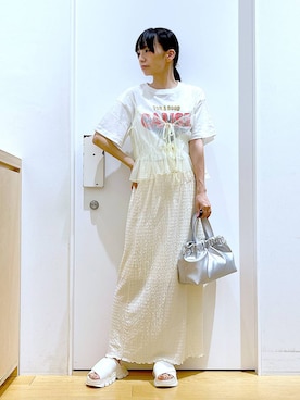 あおき@LAKOLE海老名さん（レディース・156cm）の夏コーディネート