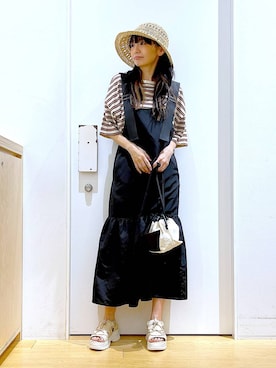 あおき@LAKOLE海老名さん（レディース・156cm）の春コーディネート