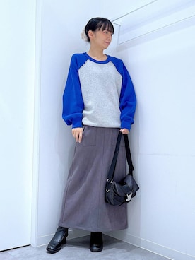 あおき@LAKOLE海老名さん(レディース・156cm)の冬コーディネート