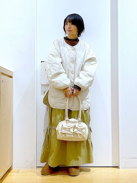 「LAKOLE（ラコレ）のアイテム（その他シューズ）」を使った、あおき@LAKOLE海老名さん（レディース・156cm）の秋コーディネート