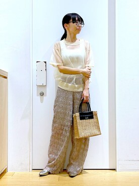 あおき@LAKOLE海老名さん（レディース・156cm）の夏コーディネート