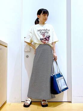 あおき@LAKOLE海老名さん（レディース・156cm）の夏コーディネート