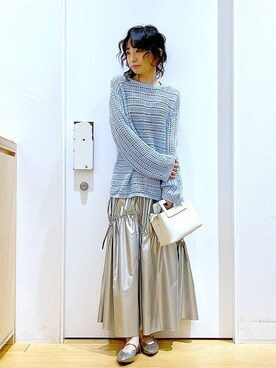 あおき@LAKOLE海老名さん(レディース・156cm)の春コーディネート