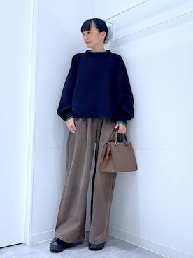 「LAKOLE（ラコレ）のアイテム」を使った、あおき@LAKOLE海老名さん（レディース・156cm）の秋コーディネート
