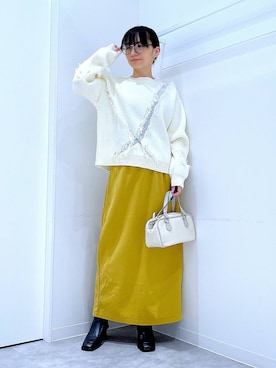 あおき@LAKOLE海老名さん（レディース・156cm）の冬コーディネート