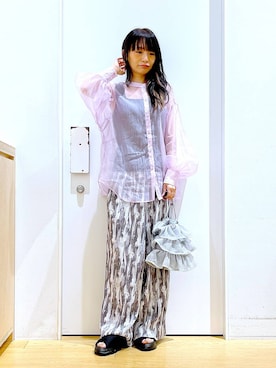 あおき@LAKOLE海老名さん（レディース・156cm）の夏コーディネート