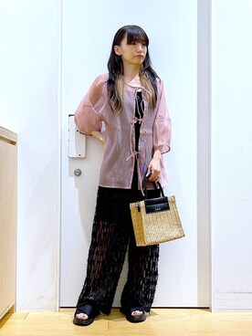 あおき@LAKOLE海老名さん（レディース・156cm）の夏コーディネート