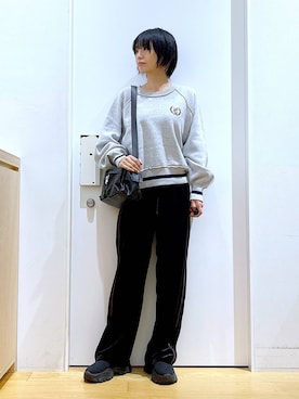 あおき@LAKOLE海老名さん（レディース・156cm）の冬コーディネート