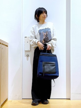 あおき@LAKOLE海老名さん(レディース・156cm)の冬コーディネート