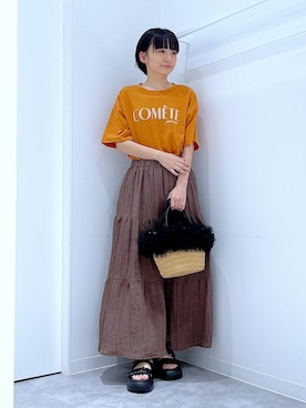 あおき@LAKOLE海老名さん(レディース・156cm)の夏コーディネート