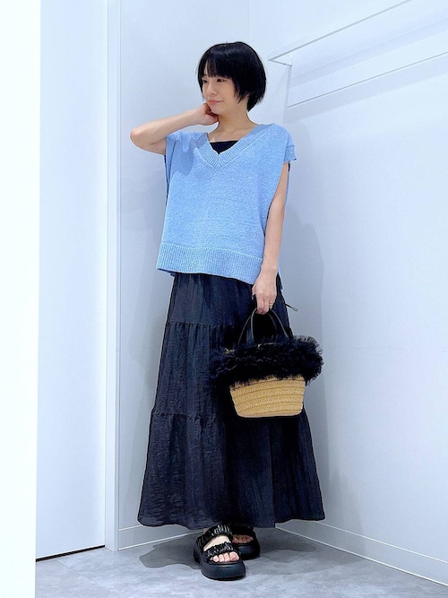 da出品 LAKOLE（ラコレ）の「2WAYペーパーチュールコンビショルダー