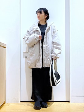 「若見え」｜「アイテム（その他アウター）」を使った、あおき@LAKOLE海老名さん（レディース・156cm）の秋コーディネート