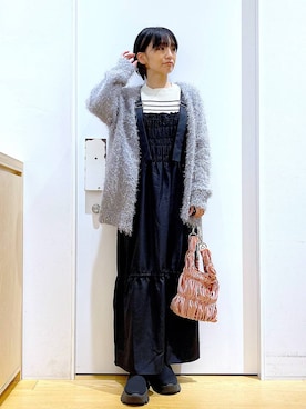 あおき@LAKOLE海老名さん(レディース・156cm)の冬コーディネート