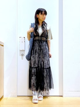 あおき@LAKOLE海老名さん(レディース・156cm)の夏コーディネート