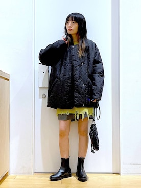 あおき@LAKOLE海老名さん（レディース・156cm）の冬コーディネート