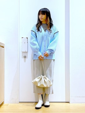 あおき@LAKOLE海老名さん（レディース・156cm）の春コーディネート