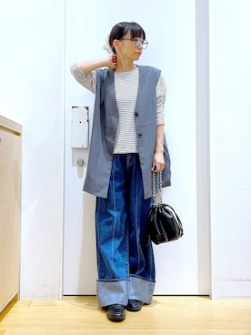 あおき@LAKOLE海老名さん(レディース・156cm)の秋コーディネート