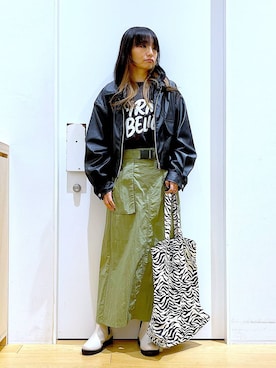 あおき@LAKOLE海老名さん(レディース・156cm)の春コーディネート