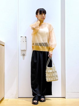 あおき@LAKOLE海老名さん(レディース・156cm)の夏コーディネート