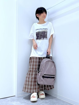 あおき@LAKOLE海老名さん（レディース・156cm）の夏コーディネート