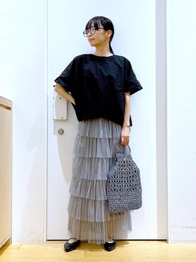 あおき@LAKOLE海老名さん(レディース・156cm)の春コーディネート