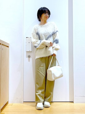 あおき@LAKOLE海老名さん（レディース・156cm）の冬コーディネート