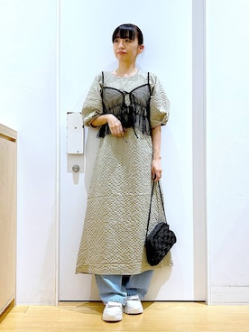 あおき@LAKOLE海老名さん（レディース・156cm）の春コーディネート