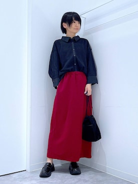 あおき@LAKOLE海老名さん(レディース・156cm)の夏コーディネート