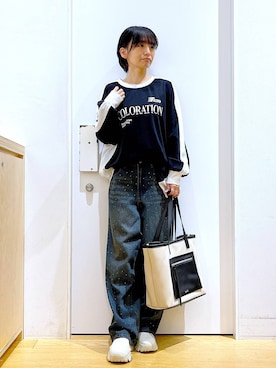 あおき@LAKOLE海老名さん（レディース・156cm）の秋コーディネート