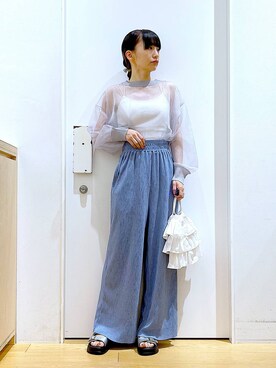 あおき@LAKOLE海老名さん(レディース・156cm)の春コーディネート