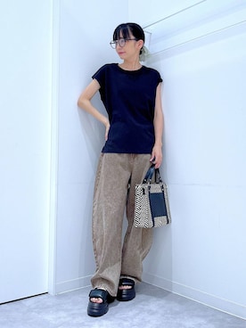 あおき@LAKOLE海老名さん（レディース・156cm）の夏コーディネート