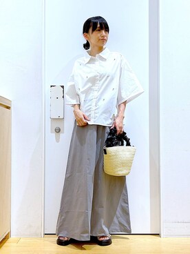 あおき@LAKOLE海老名さん（レディース・156cm）の夏コーディネート