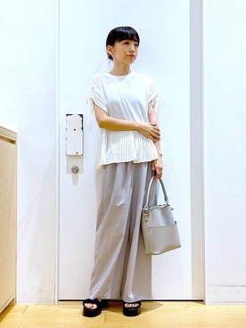 あおき@LAKOLE海老名さん(レディース・156cm)の夏コーディネート